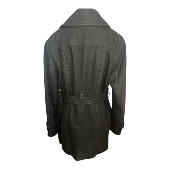 Kenneth Cole New York Women’s Size 12 Wool Belted Coat in Deep Olive 🫒 - Picture 5 of 12